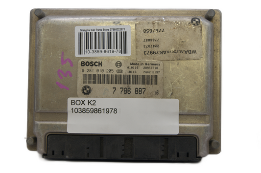 BMW 3 SERIES 320D ENGINE CONTROL ECU 7 786 887 0281010205 - Glasgow Car Parts Store