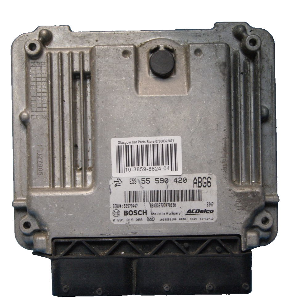 0281019088 VAUXHALL INSIGNIA 2.0 ECU 55590420 PLUG AND PLAY.CLONING BY POST.