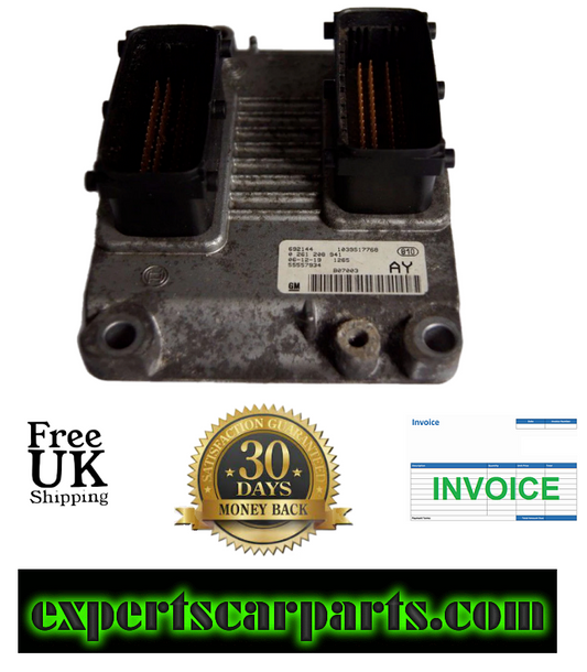 VAUXHALL OPEL CORSA D Z14XEP ECU 0261208941 / 55557934 AY. RESET + PIN - Glasgow Car Parts Store