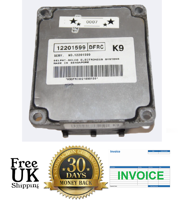 ECU  VAUXHALL OPEL DAEWOO 12201599 DFRC K9 - Glasgow Car Parts Store