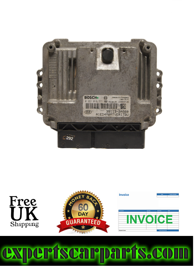 Kia Ceed ENGINE ECU MK1 1.6 CRDi Diesel  39113-2A560 / 0281016571 - Glasgow Car Parts Store