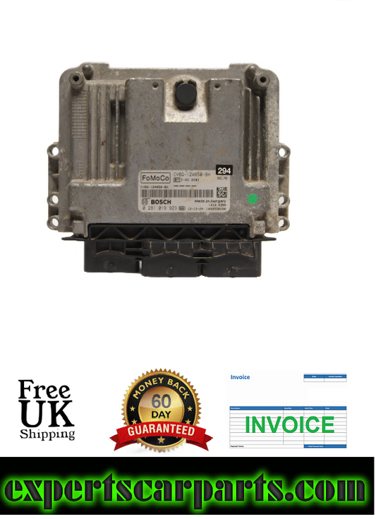 Ford Focus C-Max ECU Engine Control Unit CV6Q-12A650-BH 0281019923. - Glasgow Car Parts Store