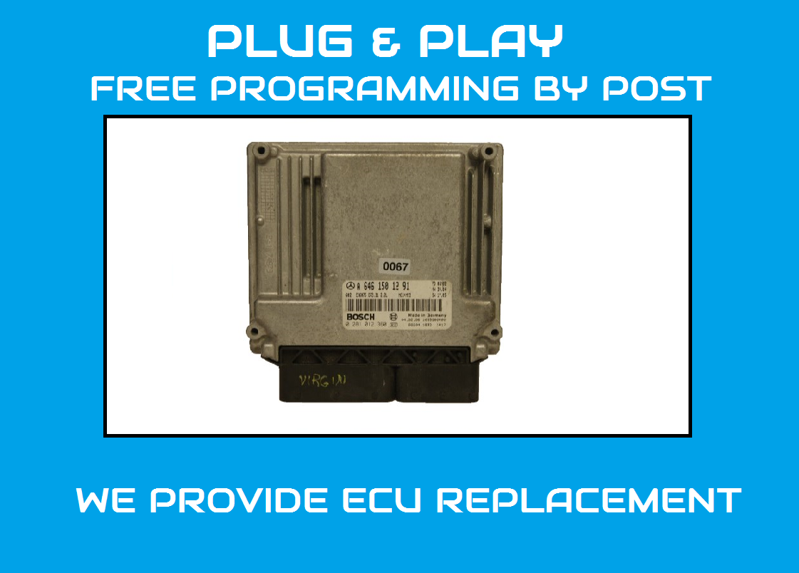 ECU MERCEDES A6461501291 0281012360 PLUG AND PLAY - Glasgow Car Parts Store