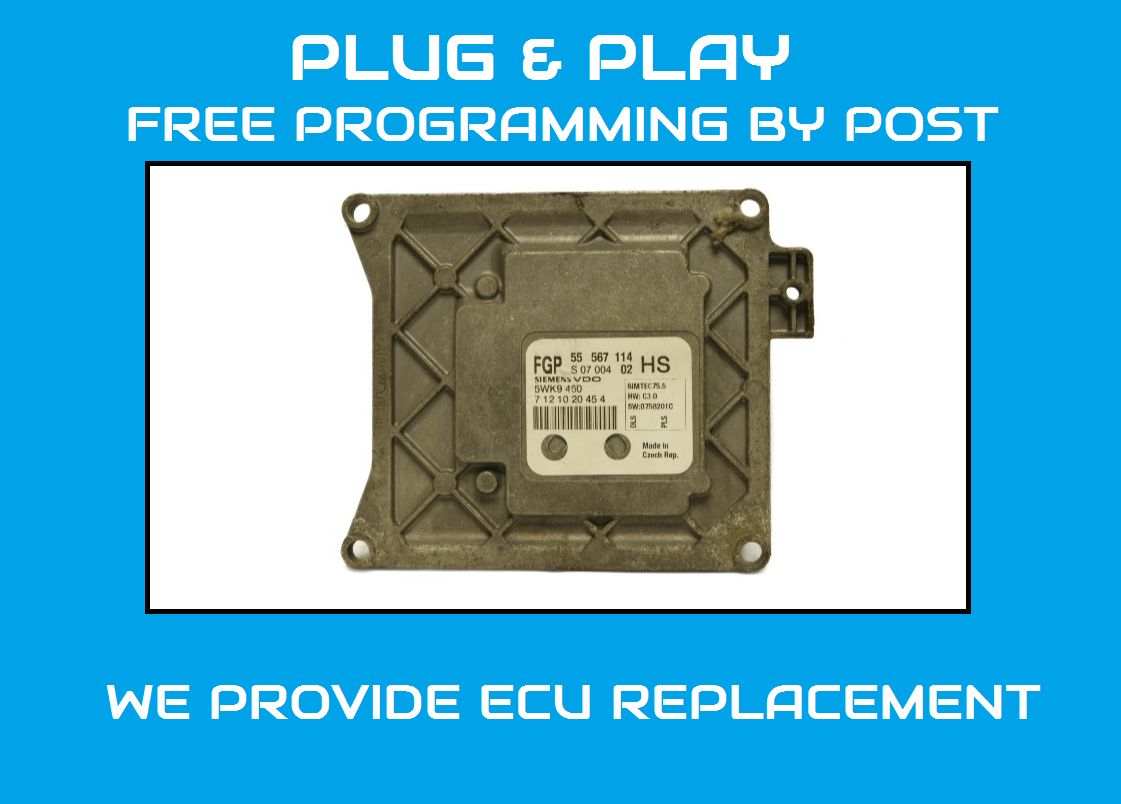 VAUXHALL 55567114 HS 5WK9 ECU PLUG AND PLAY - Glasgow Car Parts Store
