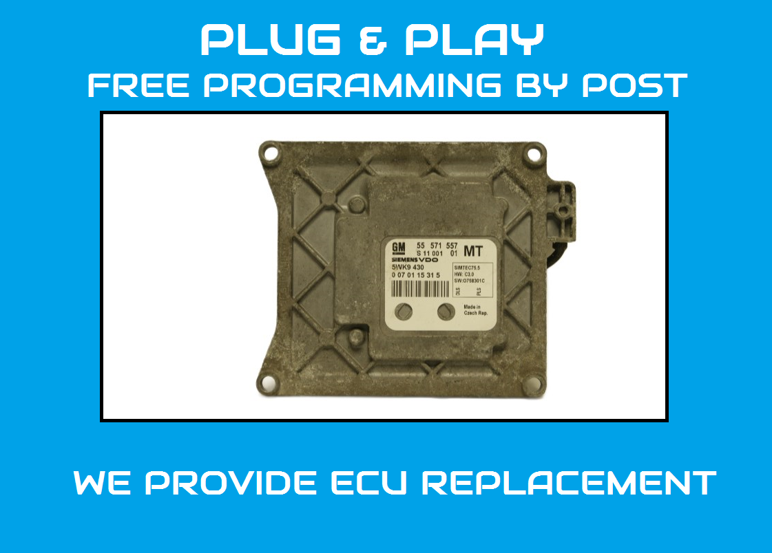 VAUXHALL 55571557 MT 5WK9 ECU PLUG AND PLAY - Glasgow Car Parts Store