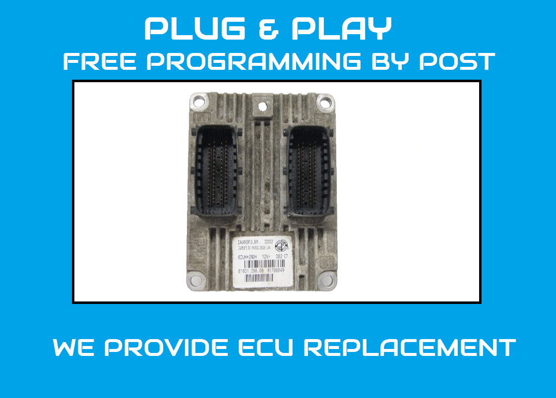 Fiat ECU IAW5SF3.M1 HW300 0905-L48 Plug & Play 51798649. - Glasgow Car Parts Store