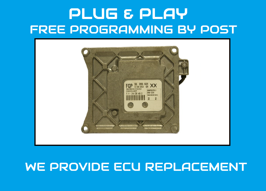 VAUXHALL 55355631 XX 5WK9 ECU PLUG AND PLAY - Glasgow Car Parts Store