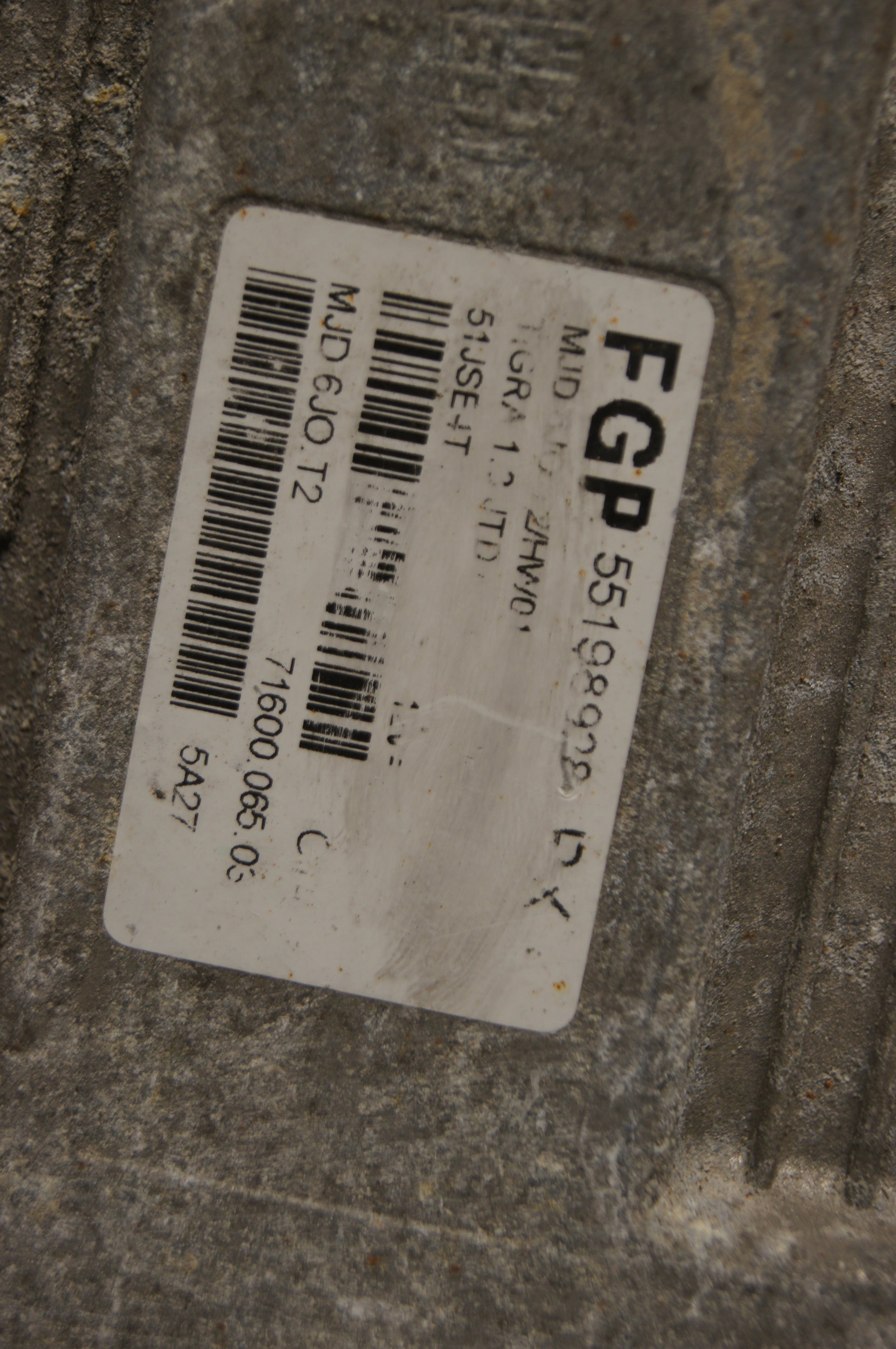 VAUXHALL OPEL TIGRA 1.3 JTD ENGINE CONTROL ECU 55198928BX - Glasgow Car Parts Store