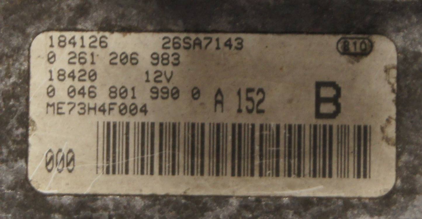 FIAT BRAVA BRAVO 1.2 16V ENGINE ECU 0261206983 .Virgin ECU