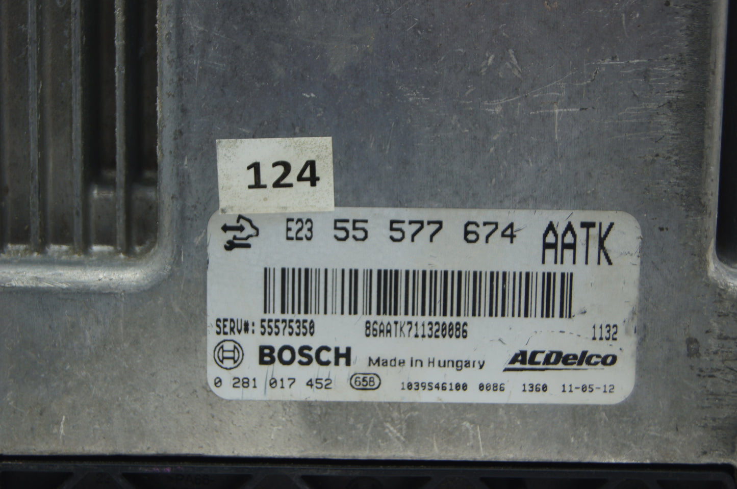 Vauxhall Insignia 2.0 Diesel Engine Control Unit ECU 0281017452 55577674 AATK - Glasgow Car Parts Store