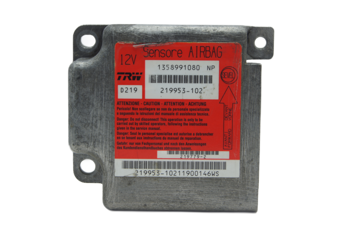 PEUGEOT BOXER / FIAT DUCATO  AIRBAG MODULE SRS  1358991080 - Glasgow Car Parts Store