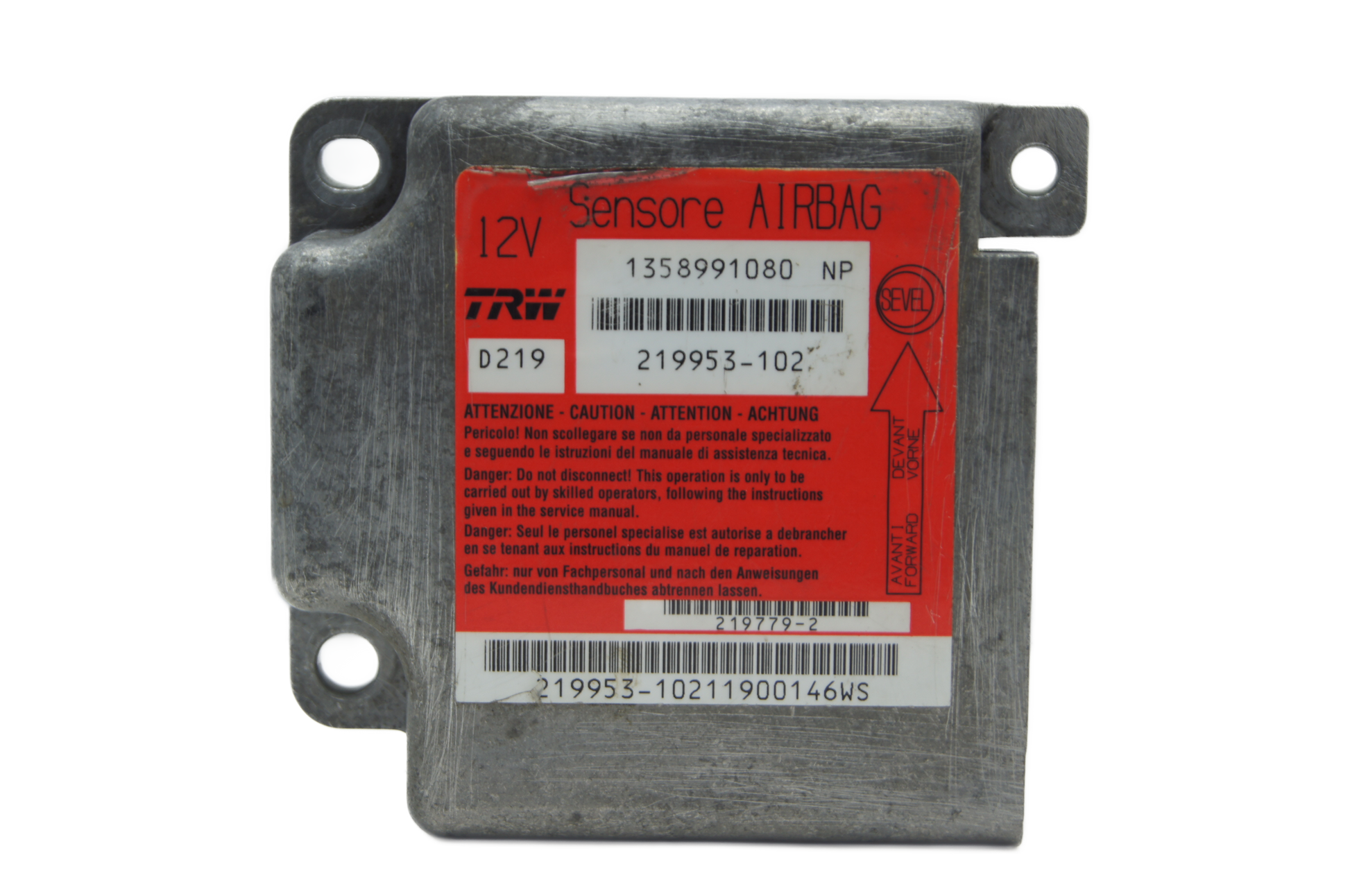 PEUGEOT BOXER / FIAT DUCATO  AIRBAG MODULE SRS  1358991080 - Glasgow Car Parts Store