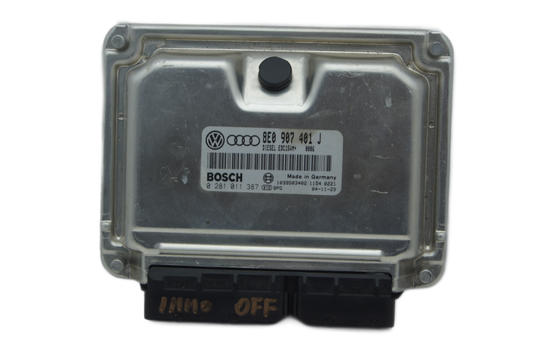 AUDI A4 2.5 TDI BAU ECU PLUG & PLAY IMMO OFF ORIGINAL 8E0907401J 0281011387 - Glasgow Car Parts Store