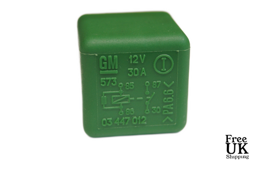 131-Saab / Vauxhall / Opel (1990-2005) Fuel Pump Green Relay 03447012 12V 30A - Glasgow Car Parts Store