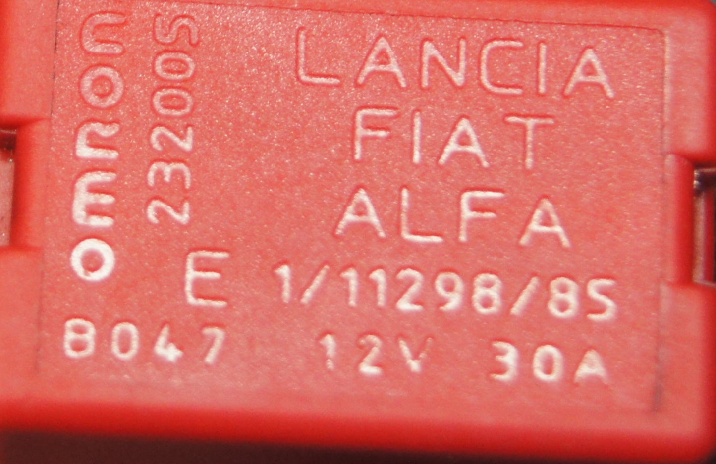 135-Fiat Alfa Lancia (95-10) 4-Pin Multi-Use Red Relay  232005 30A - Glasgow Car Parts Store