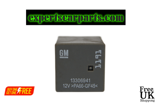 137-Vauxhall Opel /08-16 Chevrolet /05-16 4-Pin Grey Relay GM 13306941 - Glasgow Car Parts Store
