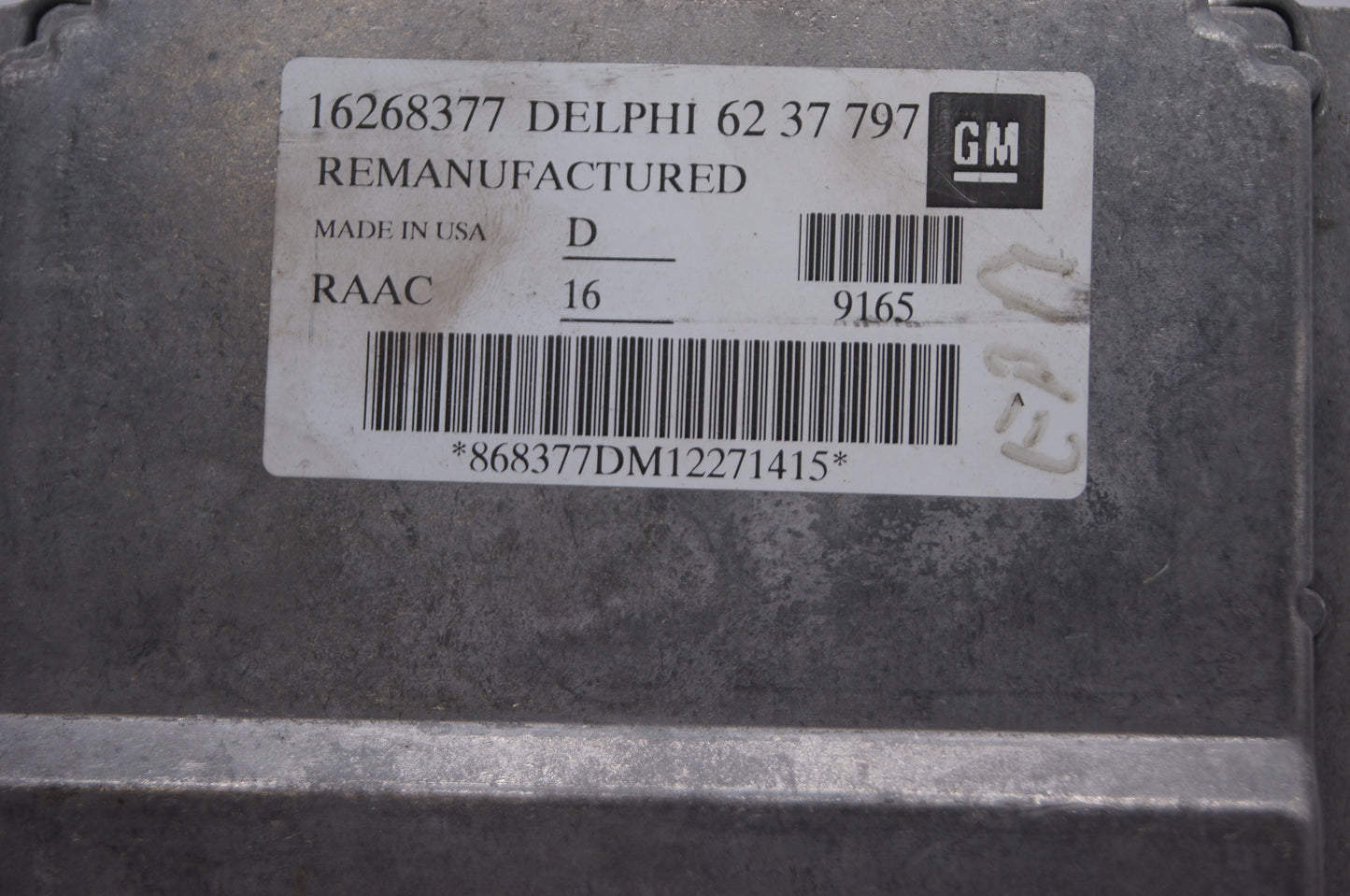 VAUXHALL ASTRA 16268377 6237797 868377DM12010514 ECU ENGINE CONTROL - Glasgow Car Parts Store