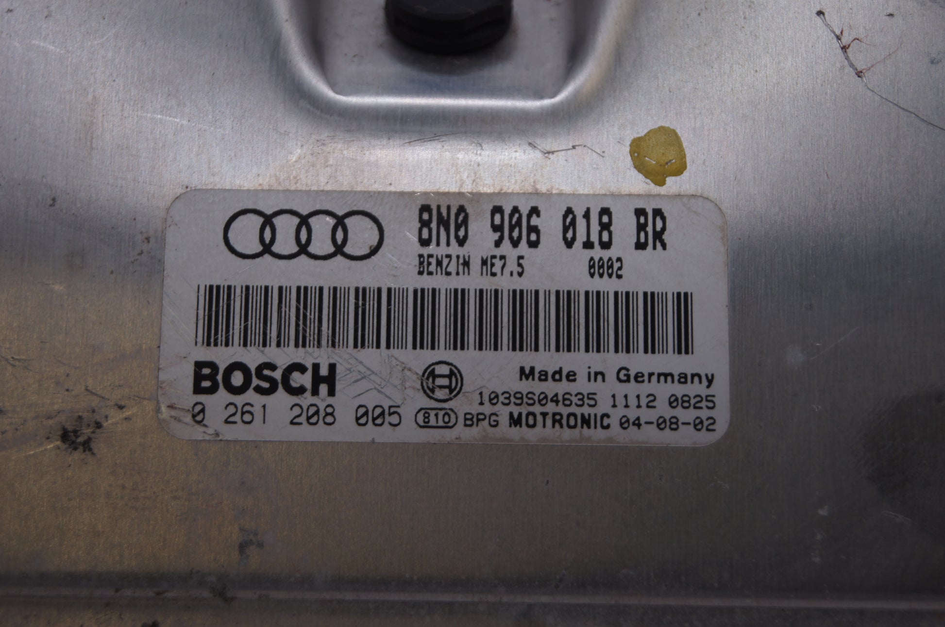 AUDI TT 1.8T ECU PLUG & PLAY IMMO OFF  8N0906018BR 0261208005 - Glasgow Car Parts Store