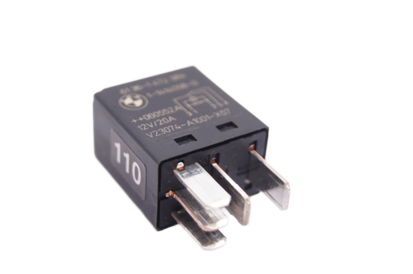 BMW Mini 5-Pin Black Relay Wiper Motor and Fog Light 12V 20A Tyco 61361472984 - Glasgow Car Parts Store