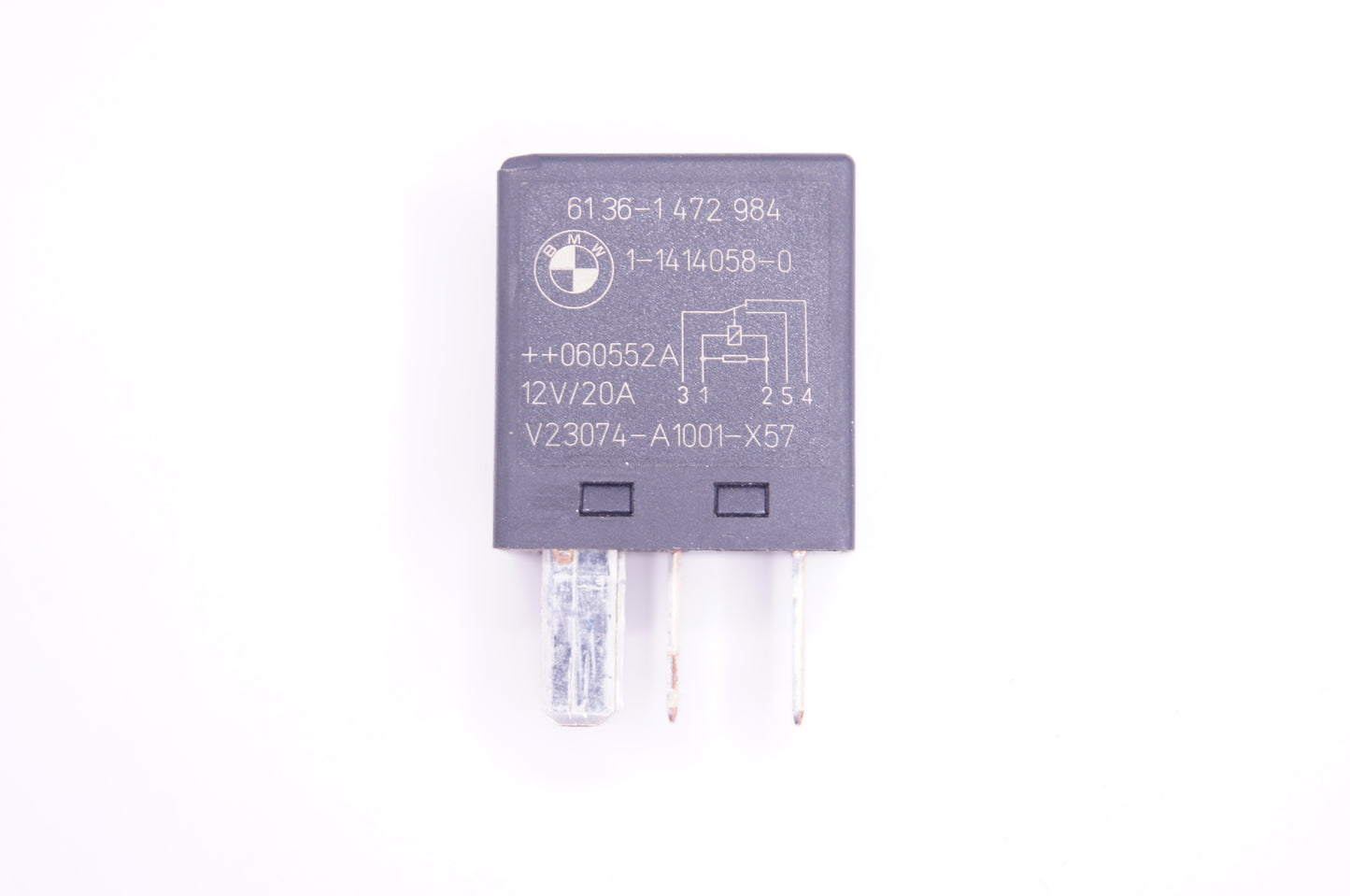 BMW Mini 5-Pin Black Relay Wiper Motor and Fog Light 12V 20A Tyco 61361472984 - Glasgow Car Parts Store