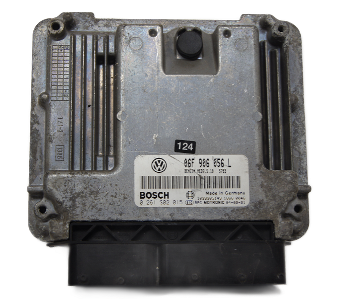 VW 2.0 FSI Engine Control Unit ECU BOSCH 06F906056L 0261S02015 - Glasgow Car Parts Store