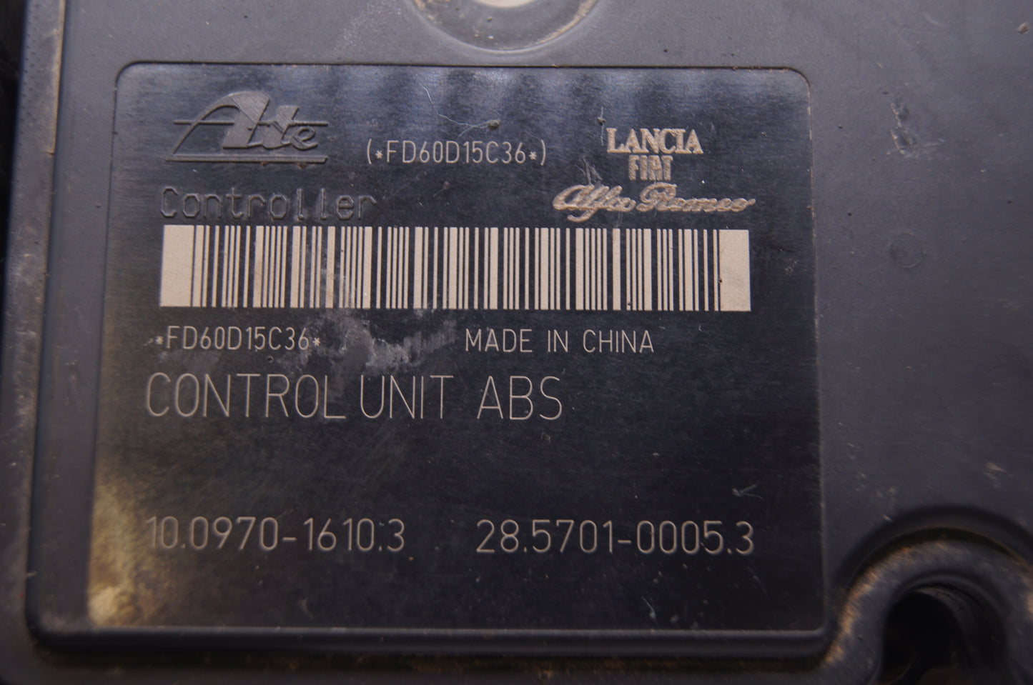 FIAT DOBLO ABS PUMP CONTROL MODULE UNIT  51885803 - Glasgow Car Parts Store