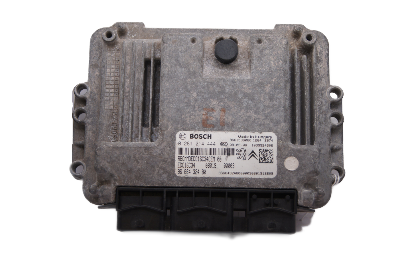 PEUGEOT BIPPER 1.4 DIESEL ENGINE CONTROL ECU 0281014444 9666432480 PLUG AND PLAY - Glasgow Car Parts Store