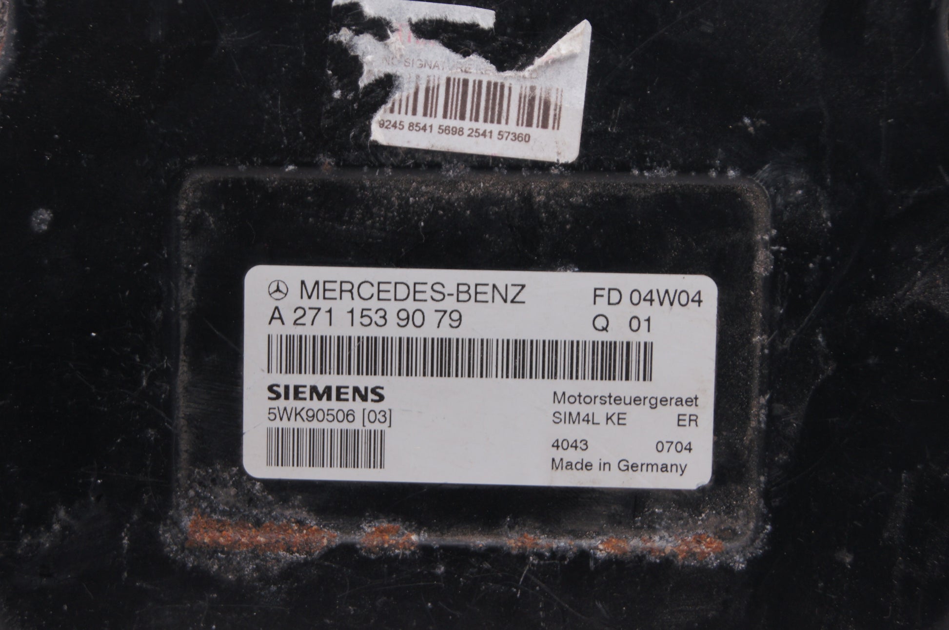MERCEDES C CLASS C180 2000-2007 W203 1.8 KOMPRESSOR ENGINE ECU A2711539079 SIM4L - Glasgow Car Parts Store