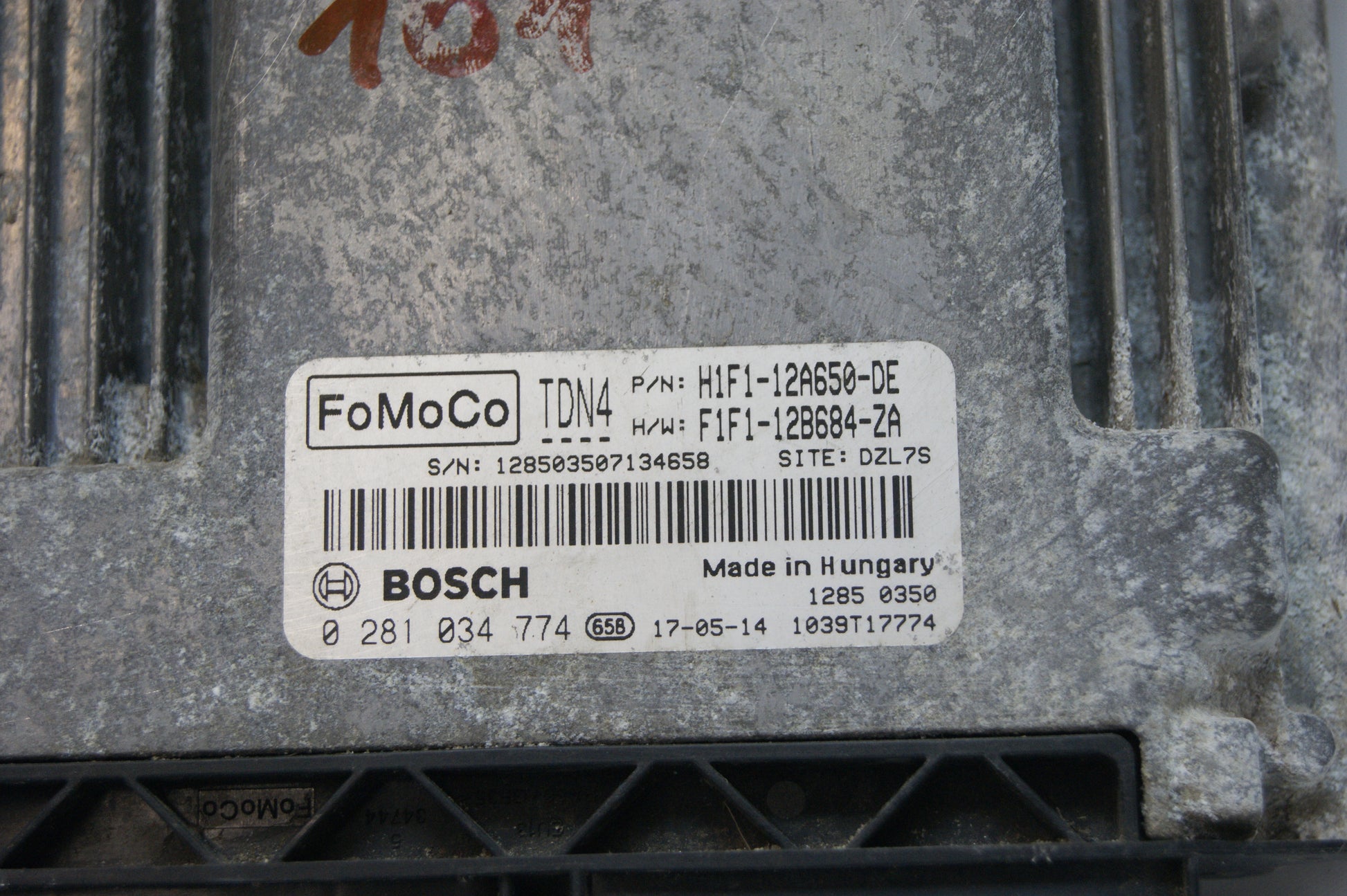 Ford Focus 1.5 Diesel ECU H1F1-12A650-DE F1F1-12B684-ZA, 0281034774 - Glasgow Car Parts Store