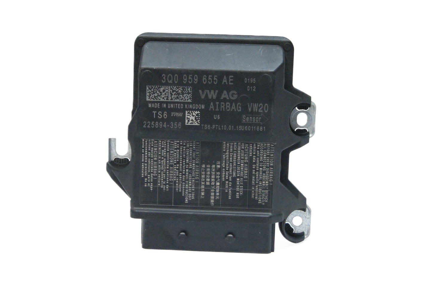 VW AUDI SEAT SKODA Airbag Control Module 3Q0959655AE virgin module - Glasgow Car Parts Store