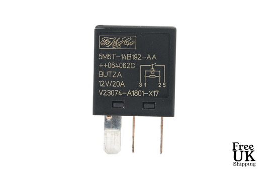 Ford  Multi-Use Black Relay 5M5T-14B192-AA FoMoCo V23074-A1801-X17. - Glasgow Car Parts Store