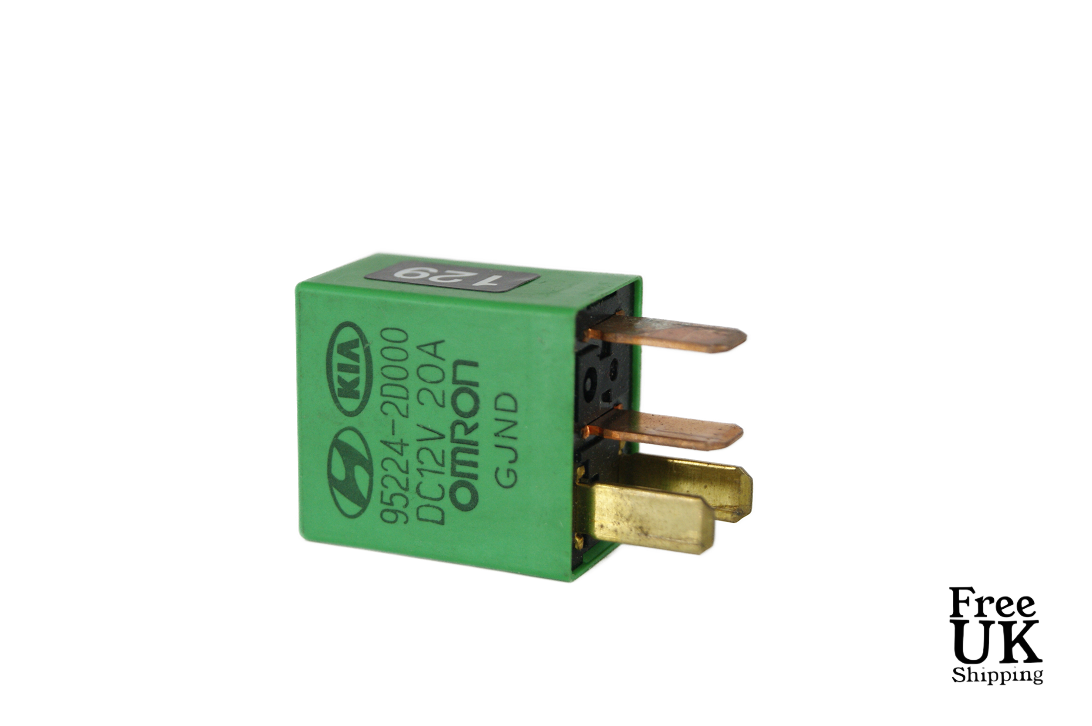 Hyundai & Kia  Multi-Use 4-Pin Green Relay Omron 95224-2D000 - Glasgow Car Parts Store