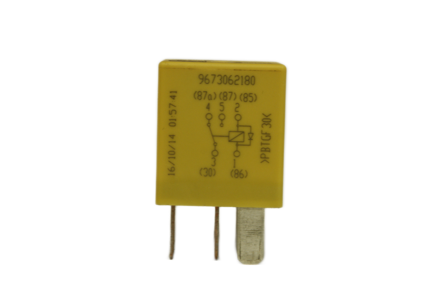 121-Peugeot & Citroen (09-17) 5-Pin Yellow Relay 9673062180 Omron 34F231308 - Glasgow Car Parts Store
