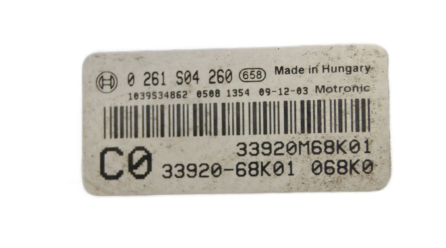 Suzuki Alto Nissan Pixo ECU Bosch 0261S04260 33920-68k01 / CO Plug & Play Exchange unit – Free Programming BY Post - Glasgow Car Parts Store