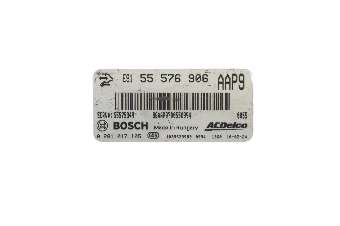 Vauxhall Opel Insignia ECU Bosch 0281017105 / 55576906 / AAP9  /Plug & Play/ Exchange unit /Free Programming BY Post - Glasgow Car Parts Store