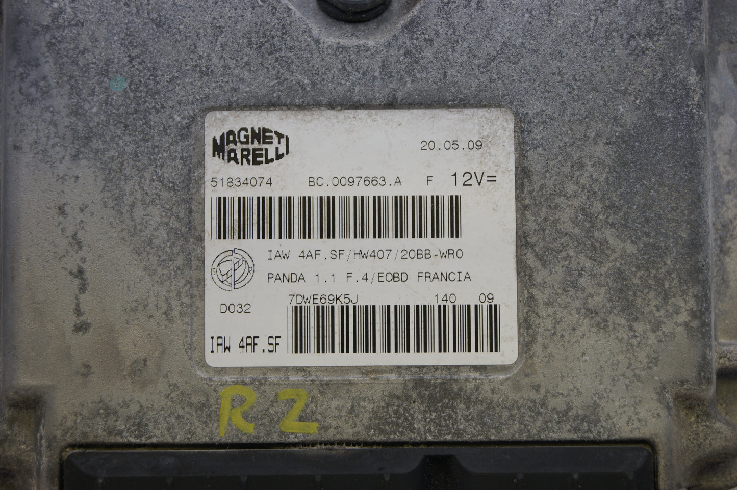 ECU FIAT PANDA 51834074 PLUG AND PLAY SELFCODING