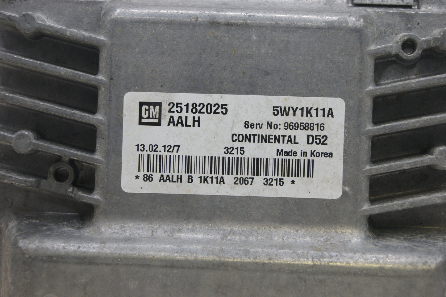 ECU  D52 25182025 CHEVROLET SPARK 1.0 PLUG AND PLAY(CLONING) - Glasgow Car Parts Store