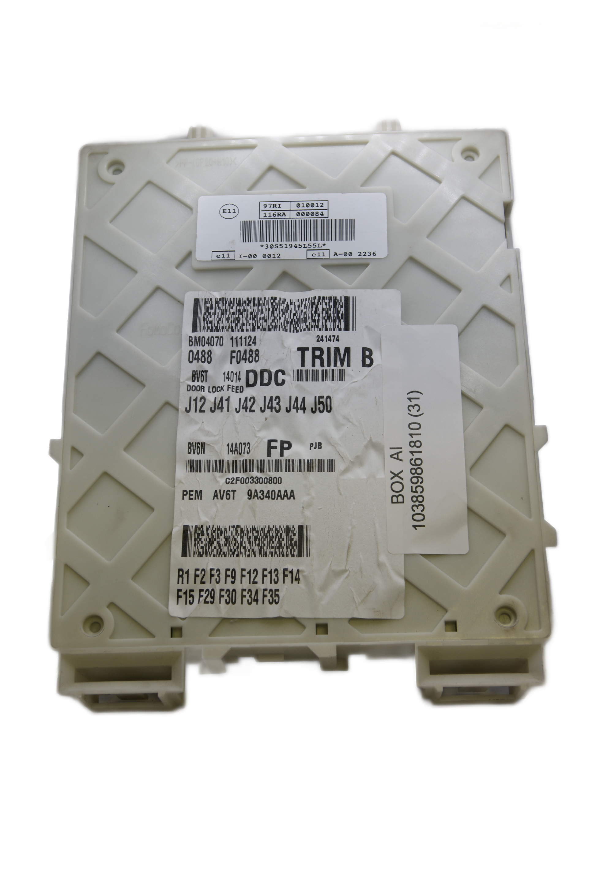 BCM FORD  BV6N 14A073 FP  PLUG & PLAY. WE PROVIDE REPLACEMENT AND CLONING. - Glasgow Car Parts Store