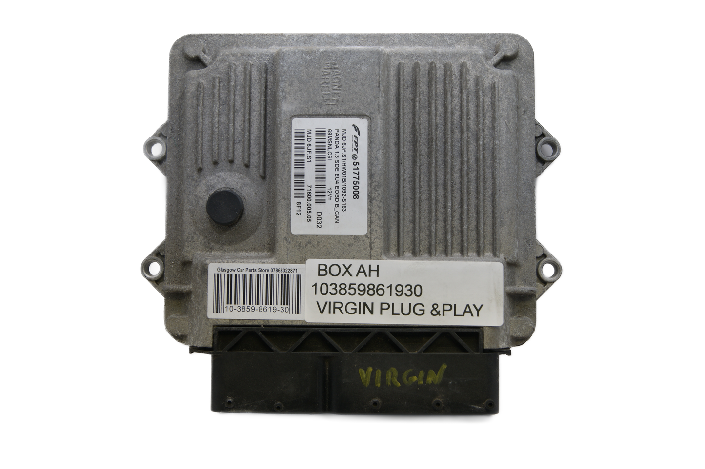 ECU FIAT PANDA 1.3 51775008 PLUG&PLAY SELF-CODING. - Glasgow Car Parts Store