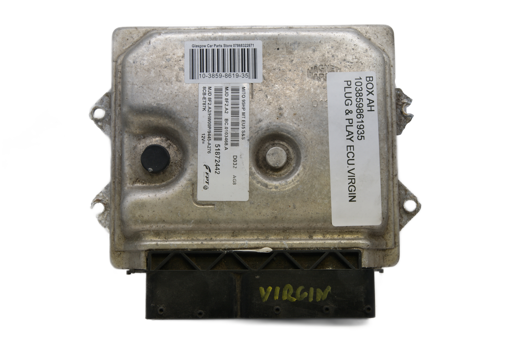 ECU ALFA ROME MITO 95HP 51872442 VIRGIN PLUG AND PLAY - Glasgow Car Parts Store