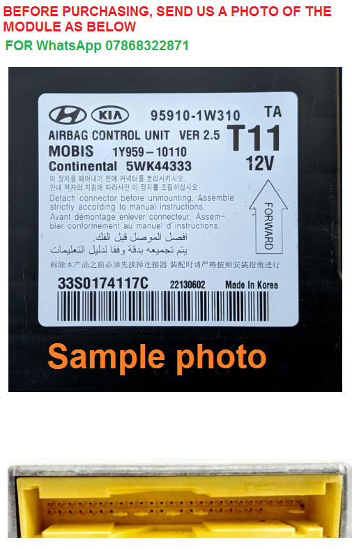 SERVICE RESET AIRBAG MODULE MERCEDES BENZ - Glasgow Car Parts Store