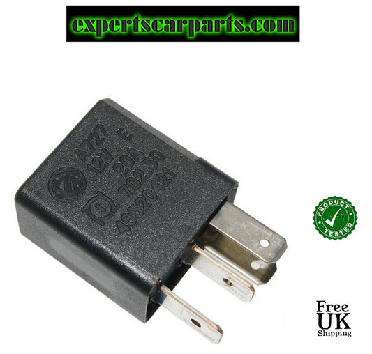136-Fiat Punto Ducato Stilo Bravo Alfa Romeo Etc 4-Pin Black 12V 20A Relay 46520421 - Glasgow Car Parts Store