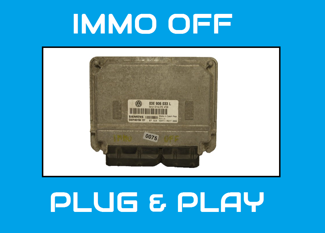 ECU for Audi VW Skoda Seat 03E906033L / SIMOS 3PE - IMMO OFF Ready for Easy Installation - Glasgow Car Parts Store