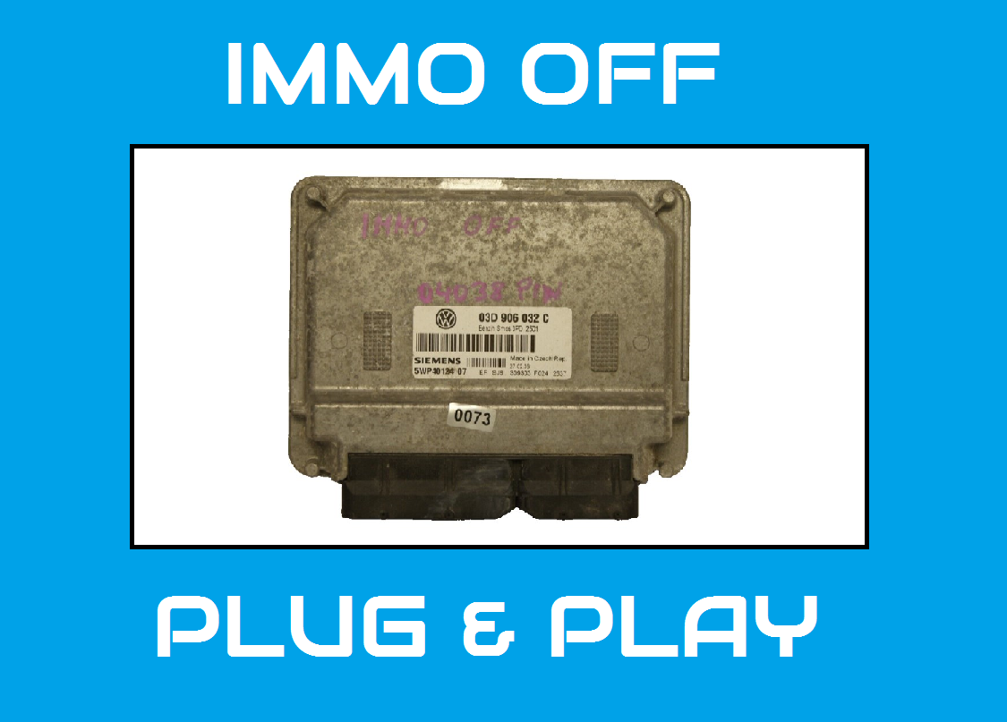 ECU Audi VW 03D906032C IMMO OFF PLUG & PLAY. - Glasgow Car Parts Store
