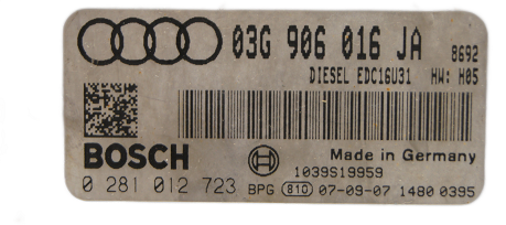 03G906016JA 0281012723 AUDI ECU PLUG & PLAY IMMO OFF