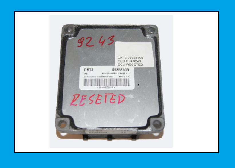 Vauxhall Opel Z16SE 09353509 DRTJ HSFI 2.1 ECU Reset & PIN Code
