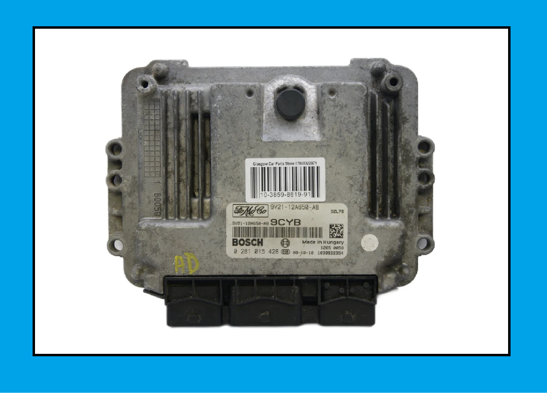 ECU FORD FIESTA  9V21-12A650-AB 0281015428 PLUG AND PLAY - Glasgow Car Parts Store
