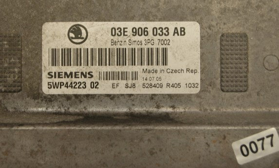 03E906033AB ECU Audi VW Skoda Seat IMMO OFF PLUG & PLAY. - Glasgow Car Parts Store