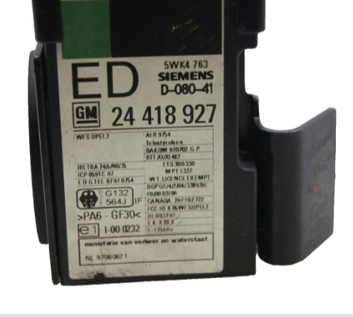VAUXHALL IMMO CONTROL UNIT 24418927 - Glasgow Car Parts Store