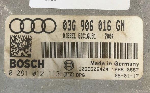 AUDI A4 2.0 TDI ECU PLUG & PLAY 03G906016GN , IMMO OFF